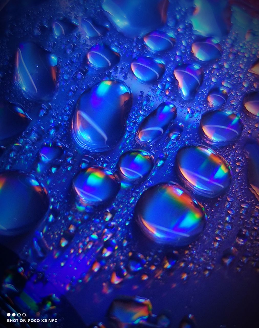a close up of a purple liquid